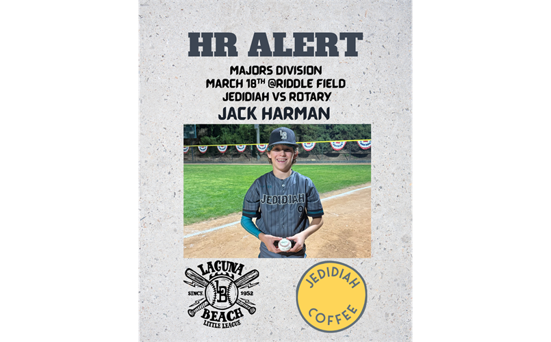 Jack Harman gets Majors first HR!